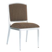 Buy cheap Round Silver Tube with Coffee Stripes Fabric Cover for Aluminium or Iron Dining product