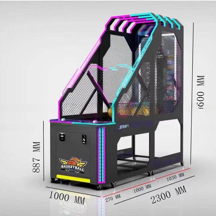 55'' LCD Screen Street Arcade Basketball Game Machine For Amusement Park