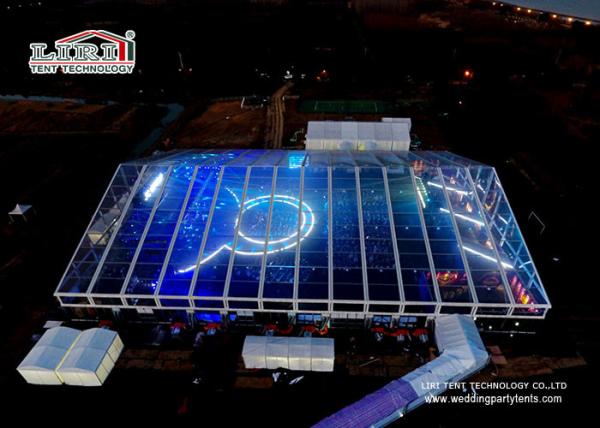 Buy cheap 5000 People Large Transparent Event Marquee With Clear Roof Cover For Parties from wholesalers