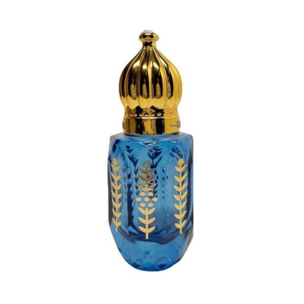 Buy cheap 6ml Crown Glass Roller Bottle Electroplated Carved Perfume Portable Oil Empty from wholesalers