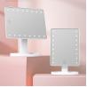 Buy cheap Free Standing Rectangle Countertop Led Makeup Mirrors With Vanity Tray from wholesalers