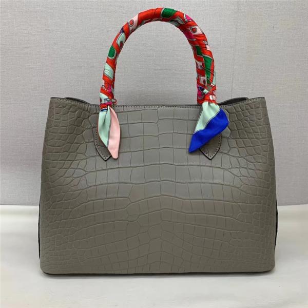 Authentic Crocodile Belly Skin Women Totes Purse Female Handbag Genuine