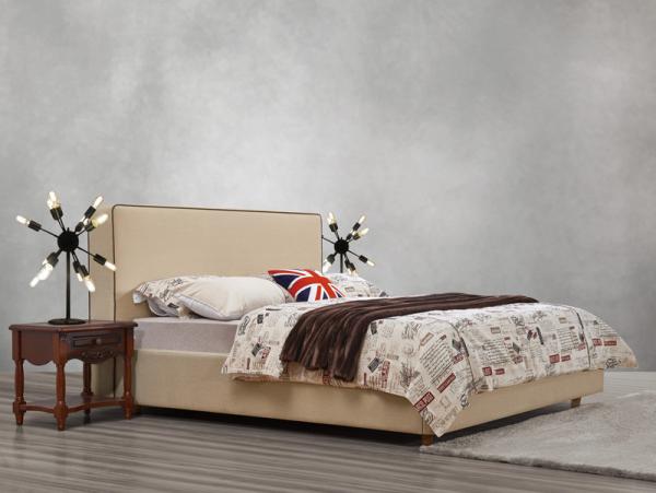 Buy cheap American design Good quality Gery Fabric Upholstered Headboard Queen Bed Leisure Furniture for Apartment Bedroom set from wholesalers