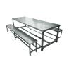 Buy cheap Table And Chair Stainless Steel Building Products 720-760mm Height Customized Size from wholesalers