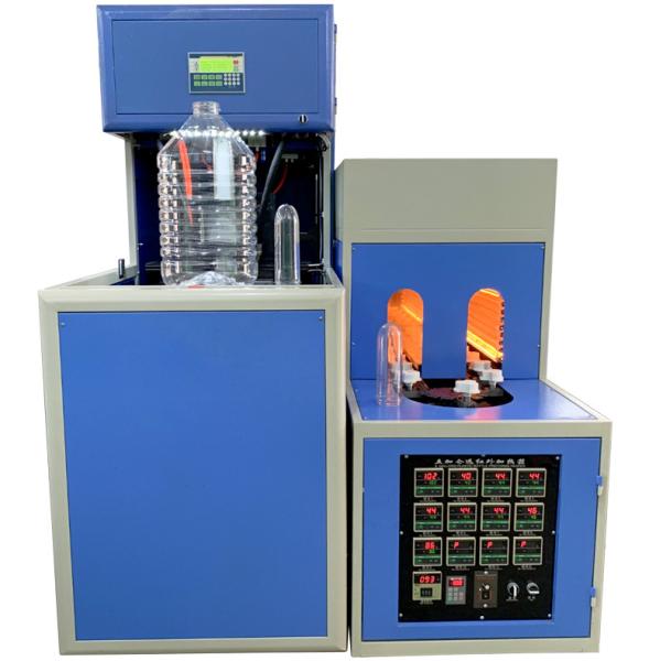 Buy cheap 2 Cavity Semi Automatic Plastic Pet Mineral Water Bottle Making Machine 1000-5000ml from wholesalers