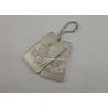 Buy cheap Durable Iron Karate Dog Tags , Custom Bag Hanger Silver With Ball Chain from wholesalers