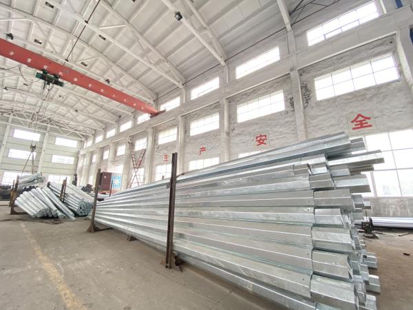 Buy cheap Octagonal Q345 Hot Dip Galvanized Electric Power Transmission Steel Pole from wholesalers