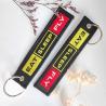 Buy cheap EAT SLEEP FLY Colorful Letters Double Sided Embroidered Keychain Airplane Keychain Flying Enthusiast Jewelry Accessories from wholesalers