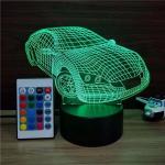 Buy cheap Indoor Acrylic 3D LED Smart Car Night Light for Gift ,Car shape Decoration LED from wholesalers