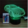 Buy cheap Popular Super Car Designs Acrylic 3D LED Night Light for Gift rechargeable and remote control for many colors from wholesalers