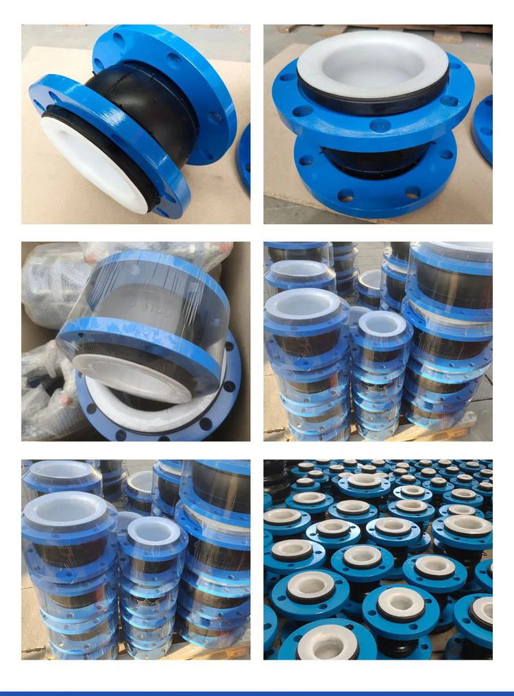 DN50 Ss304 pn16 Flange Chemical Industry Flexible PTFE Lining Rubber Expansion Joint