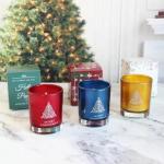 Art Empty Glass Luxury Home Candle Holders Big Christmas Fragrance Soy Wax Tin