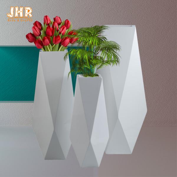 Quality Eco Friendly Fiberglass Flower Pots For Floral Arrangement for sale