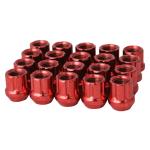 Buy cheap Red Locking Wheel Nuts 12x1.25 , Cone Spline Lug Nuts Carbon Steel Material from wholesalers