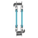 Modern Apartment Aluminium Glass Sliding Doors UPVC Windows With Mesh