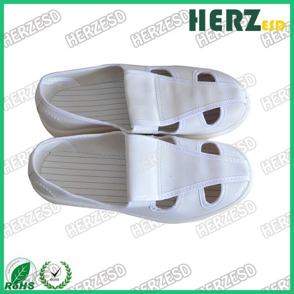 ESD Cleanroom Slipper Washable PVC Sole ESD Cleanroom Shoes , Anti Static Shoes