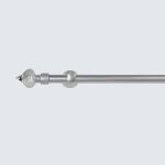 28mm Crystal Finial Extendable Metal Curtain Rod Set Adjustable Length