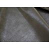 Buy cheap 0.60 Mm Brown Flocking Leather PU + Polyester Composition For Clothing Fabric from wholesalers