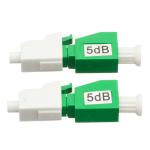 LC APC Single Mode Fiber Optic Attenuator 5dB Plug In Female To Male with stable