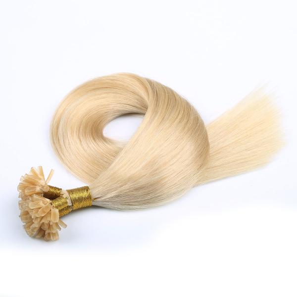 Buy cheap 2016 New Arrival Last Double Drawn Full Cuticle U Tip Prebonded Hair Blond Hair Extension from wholesalers
