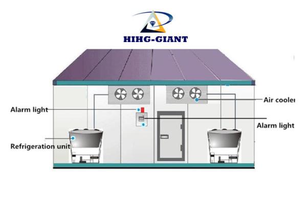Buy cheap R404A Refrigerated Storage Rooms For Vegetables And Fruits 10-100 Tons from wholesalers