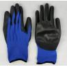 Buy cheap Blue Black PU Coated Gloves 18 Gauge PU Palm Dip Gloves Ultra Thin from wholesalers