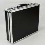 Black Aluminum Tool Carrying Case 400*360*200mm, Aluminum Tool Briefcase For