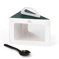 Buy cheap Decorative Clear Cake Display Box , Eco Paperboard Cake Slice Boxes product