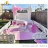 Buy cheap Inflatable Bouncing Blue Mini Castle Soft Play Equipment Area For Kids With Fence from wholesalers