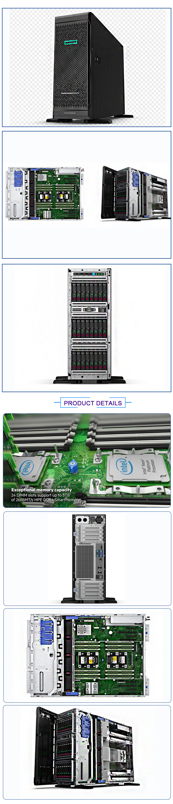 HP ML350 Gen9 Server E5-2658 V3 Processor 9 Expansion Slots for Unmatched Performance
