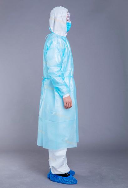 Buy cheap Blue General Medical PP PE 30g Disposable Isolation Gown from wholesalers