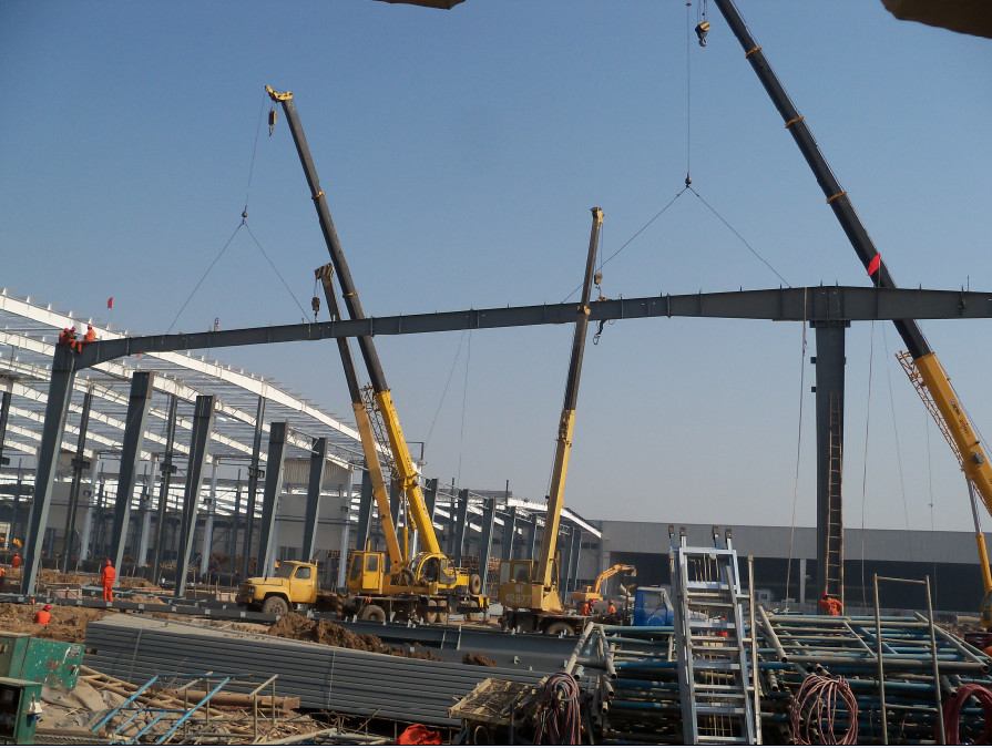 Fire Resistance H Section Steel Q355b Structural Steel Warehouse