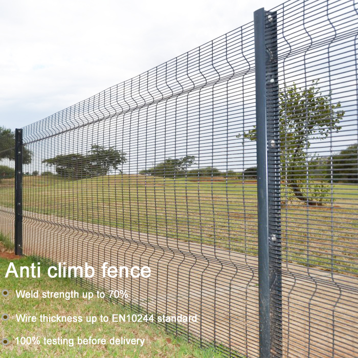 Barbed Wire Mesh 358fence / Safety Airport Fence