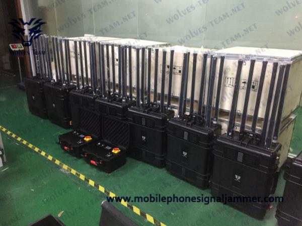 Military 12 Bands GSM 3G 4G Cell Phone Signal Jammer Durable Waterproof Outdoor