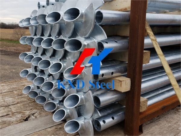 Buy cheap Hot Dip Galvanized Prefab Steel Ground Pile Foundation System Screw Helical Anchor Bolt from wholesalers