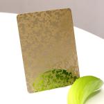 430 316 Pvd Color Coating Etched Stainless Steel Sheet Laser Cutting