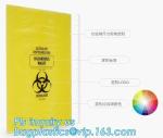 Specimen HDPE Medical Waste Disposal Bags Disposable Plastic Medical Biohazard