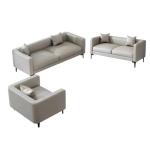 Hotel Lobby Reception Modern Office Sofa Set 3 Seats Non Inflatable