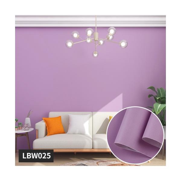 Matt Surface Removable Vinyl Wallpaper in Purple Peel and Stick Fabric Wallpaper