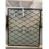 Buy cheap 25.4MM Acid etched Beveled Decorative Leaded Glass Contemporary For Exterior Doors from wholesalers
