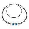 Buy cheap LC To LC 4 Strand Single Mode 9/125 LSZH Breakout Cable 3.0mm Black from wholesalers