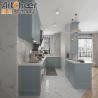 Buy cheap Sale Shaker Grey Solid Wood Kitchen Cabinet with Laminated Bullnose Countertop Edging from wholesalers