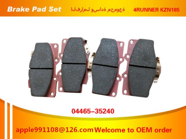 Buy cheap Black Car Brake Pads OEM 04465-35240 Auto Parts Brake Pads For Prado 1995-2002 from wholesalers
