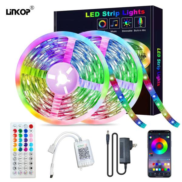 Buy cheap Bluetooth Music Rgb Light Strip Set 5050 24v 40m 640 Lamp 44 Key Led Smart from wholesalers