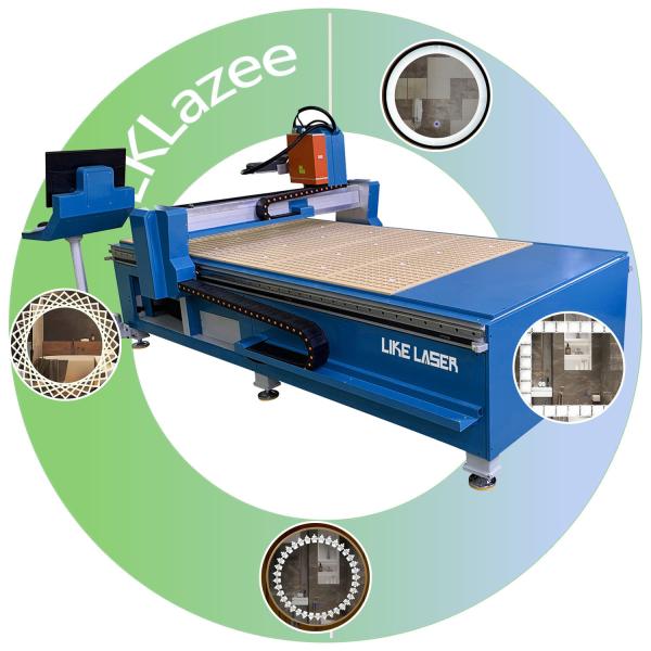 Buy cheap 1500mm*3000mm*1100mm Size Lklazee Laser Engraving Machine for Glass on Carpentry from wholesalers