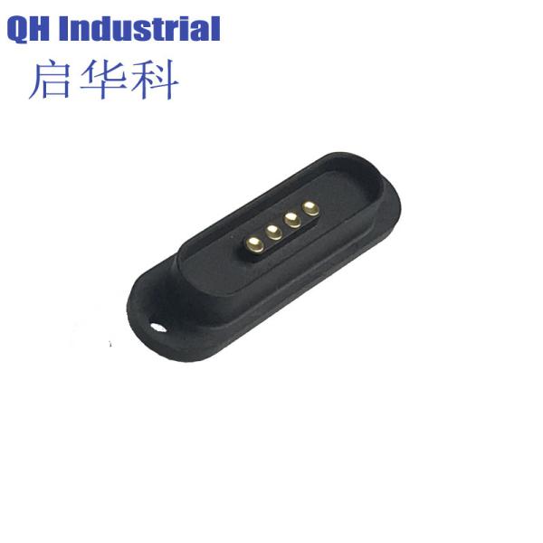 Buy cheap 4Pin 2.0mm Pitch I Shape Waterproof Smart Homgapplication Device Magnetic Pogo Pin Charger Cable USB Connector from wholesalers