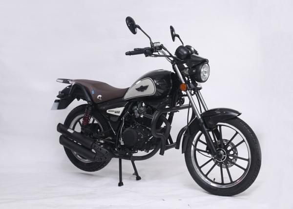 Buy cheap CDI Ignition 125cc Street Legal Motorcycle Stable Durable Frame Black Color from wholesalers