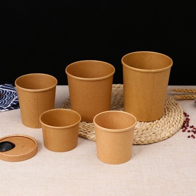 TUV Personalised Cardboard Takeaway Boxes UV Coating 500ml Food Containers