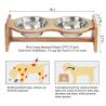 Buy cheap Custom Bamboo PET Feeder Cervical Spine For Cat Dog 13x19.5x40.6cm from wholesalers
