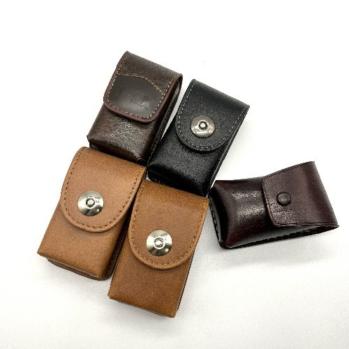 Eco Travel Folding Portable Sunglass Case Holder Handmade Leather